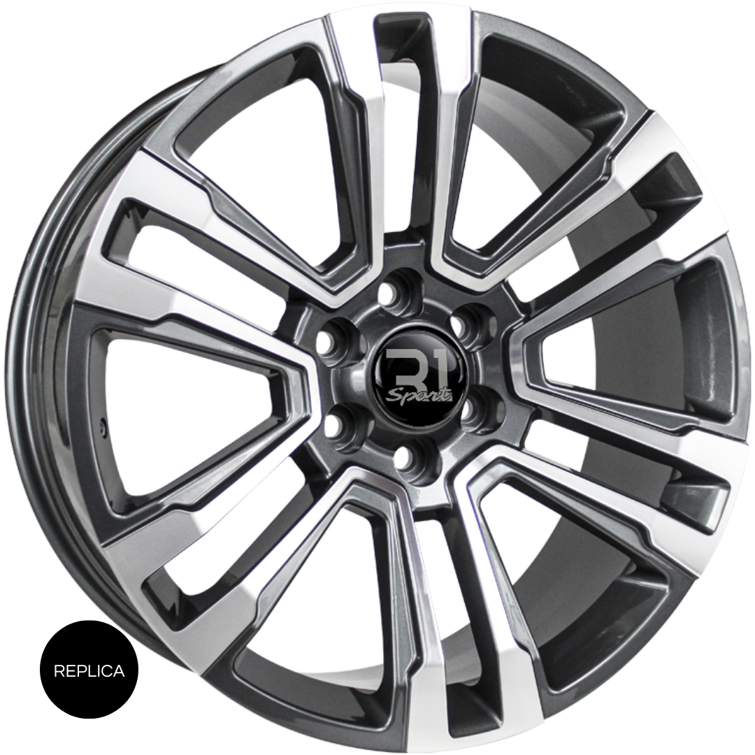 22X9 6-139.7 R1 SPORT 6118 GUNMETAL MACHINE FACE ET24 CB78.1