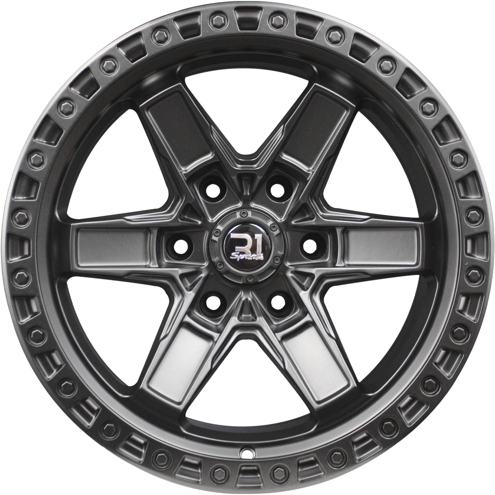 17X9 6-139.7 R1 SPORT 7293 BLACK MATE ET-12 CB106.1