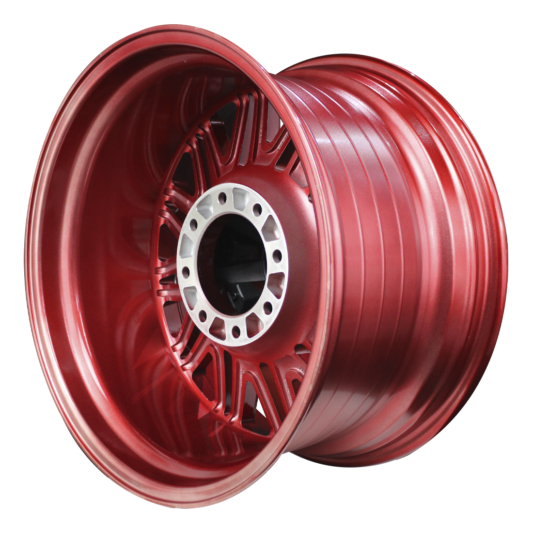 20X10 8-165.1 R1 SPORT LP108 CANDY RED MILLED ET-24 CB125.2