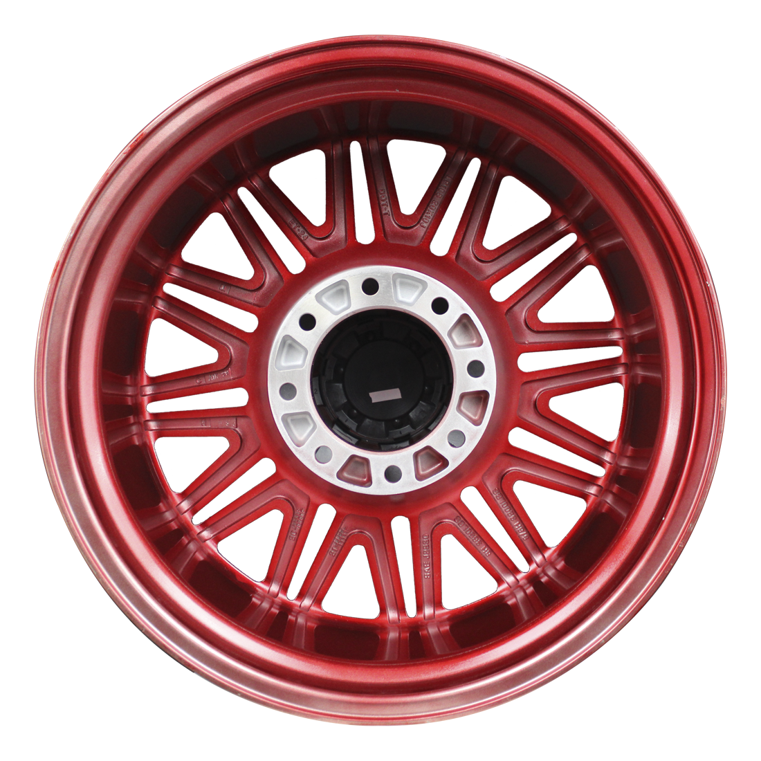 20X10 8-165.1 R1 SPORT LP108 CANDY RED MILLED ET-24 CB125.2